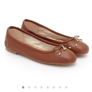 Sam Edelman brown leather ballet flats
